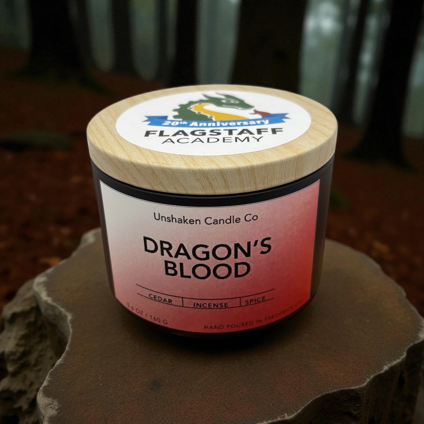 Dragon’s Blood Candle – 5.6 oz | Hand-Poured Soy Beeswax Blend | Aromatherapy Candle