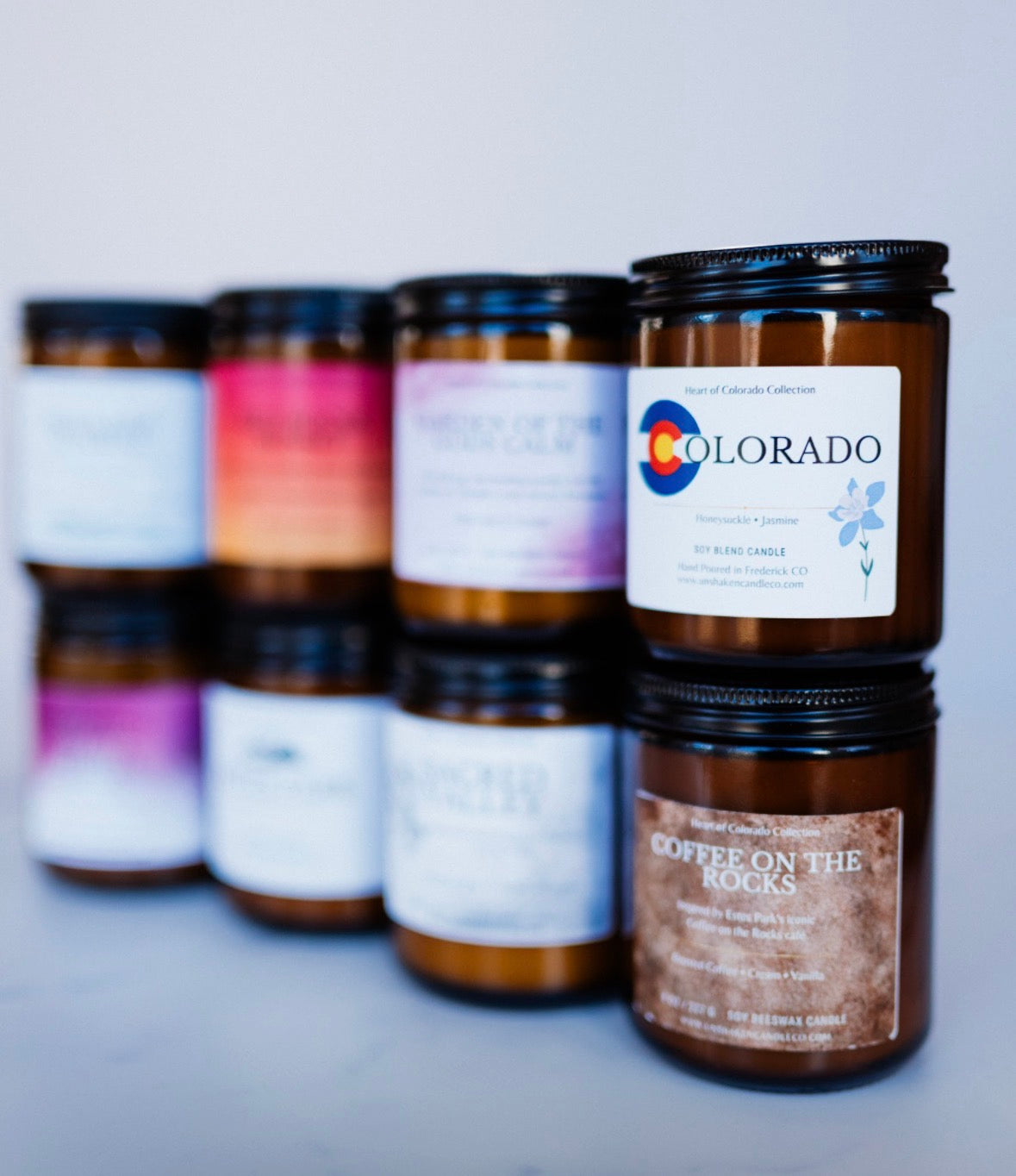 Colorado Soy Candle | Honeysuckle & Jasmine | 7 oz