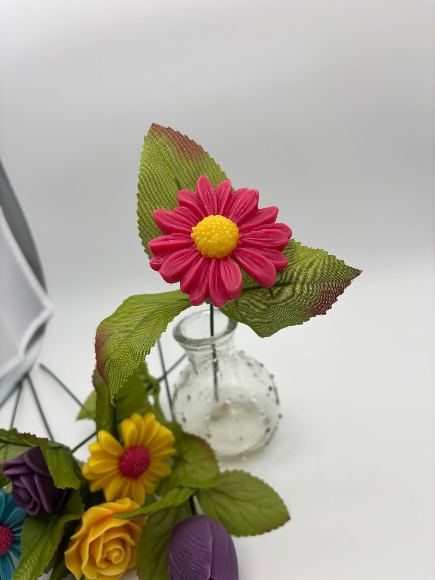 Single Flower Wax Melt – Buy 3 get 1 Free- Handcrafted Soy Wax with Personalized Tag
