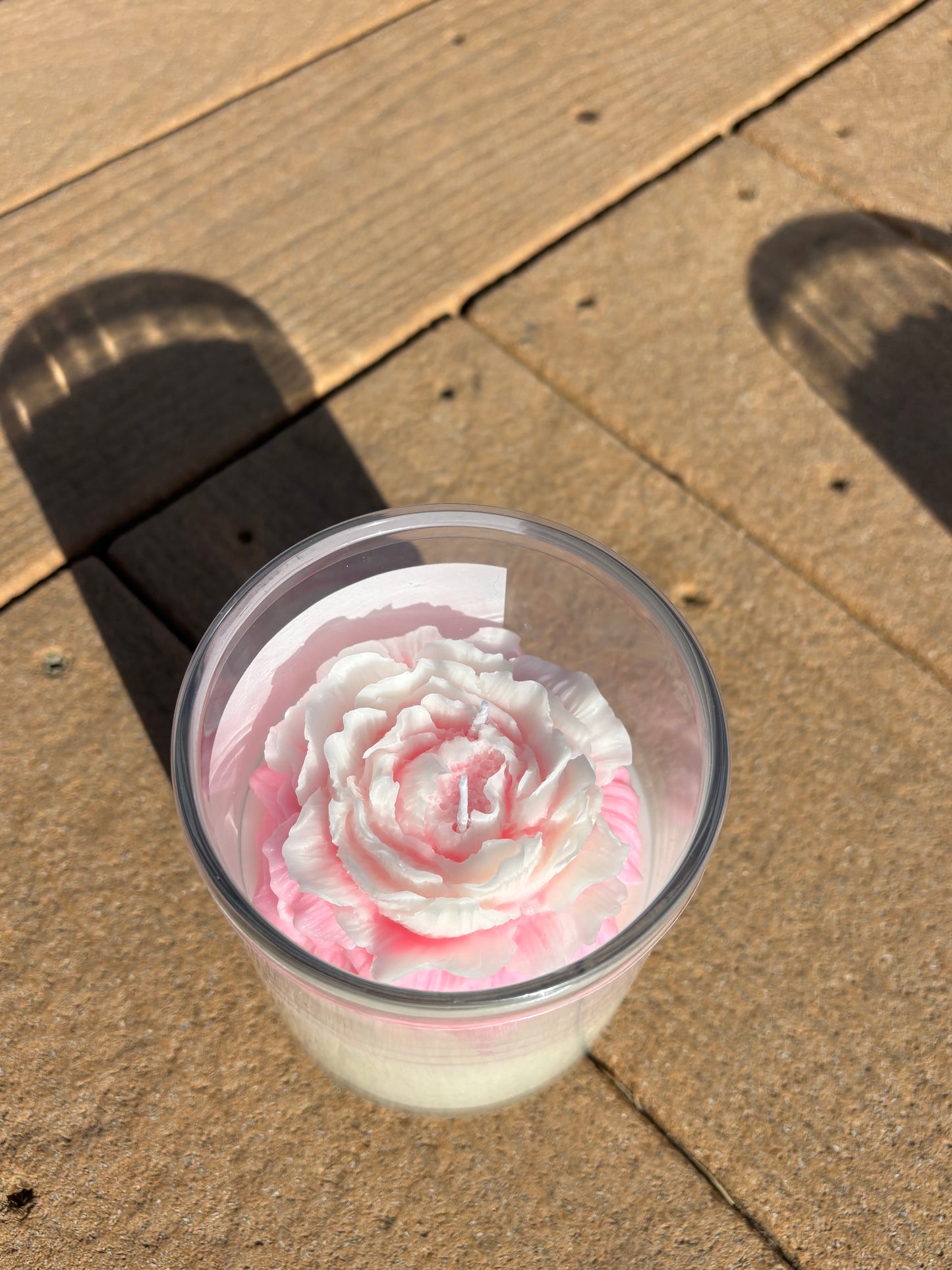 She Is Courageous Candle | Matthew 19:26 Scripture Candle | Peony Flower Faith Candle | Christian Gift for Women | 10 oz