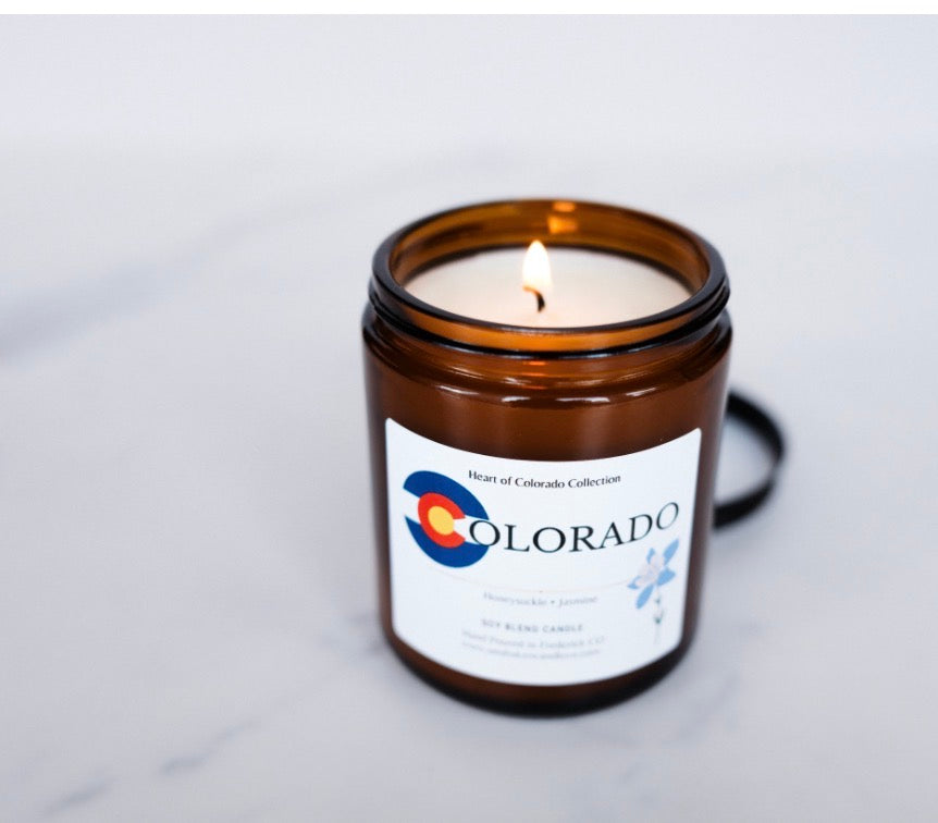 Colorado Soy Candle | Honeysuckle & Jasmine | 7 oz