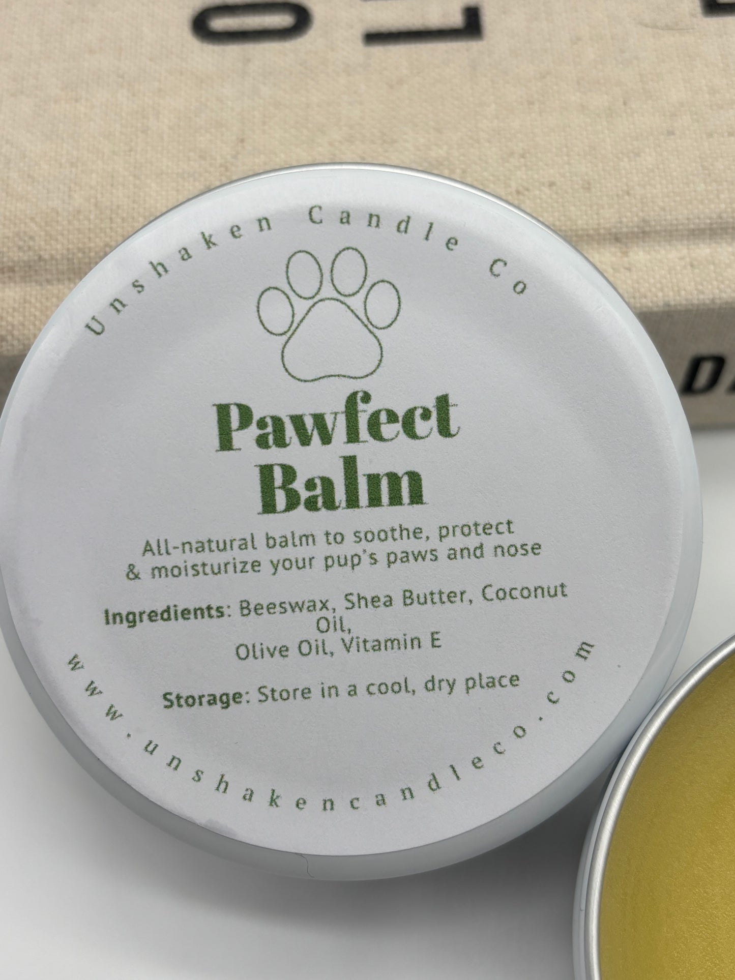 Pawfect Balm | All-Natural Dog Paw Balm & Nose Butter | Organic Moisturizer for Dry Cracked Paws, Snout Soother, Pet Safe Gift