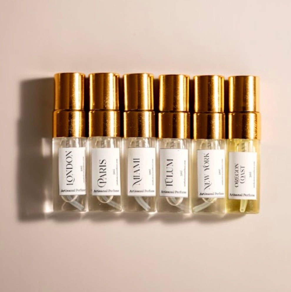 Perfume Discovery Set 6 x 3ml | Artisan Fragrance Sampler | Try All Scents & Find Your Signature