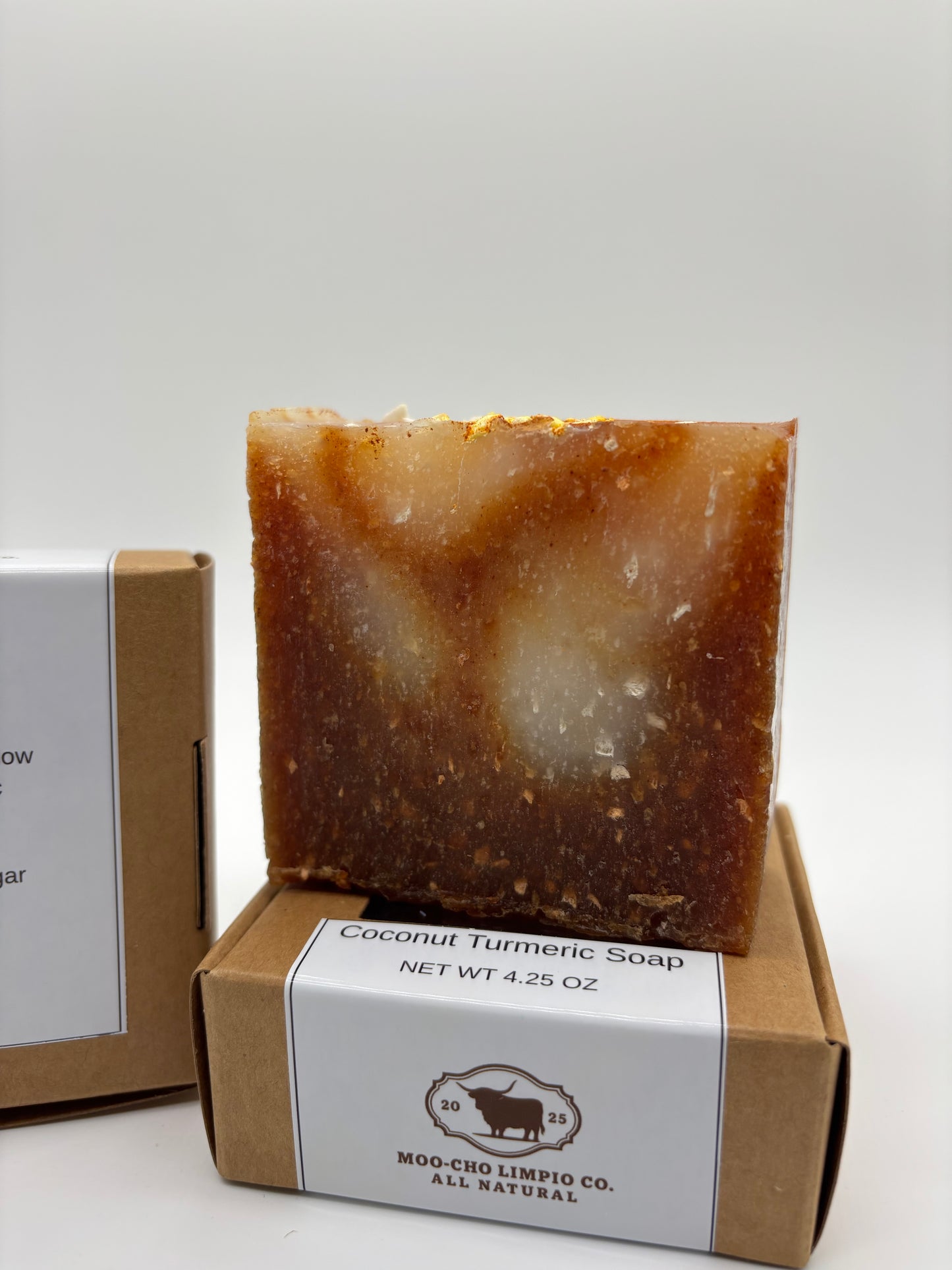 Coconut Turmeric Soap – All-Natural Tallow Soap with Organic Ingredients | 4.25 oz Bar by Moo-Cho Limpio Co.