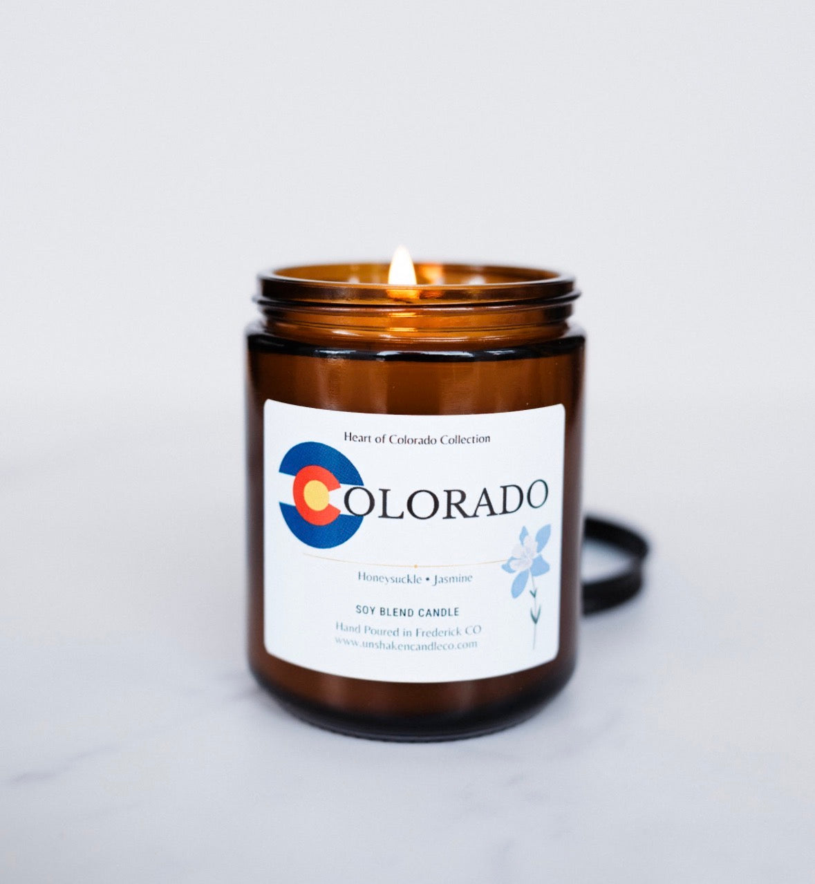 Colorado Soy Candle | Honeysuckle & Jasmine | 7 oz