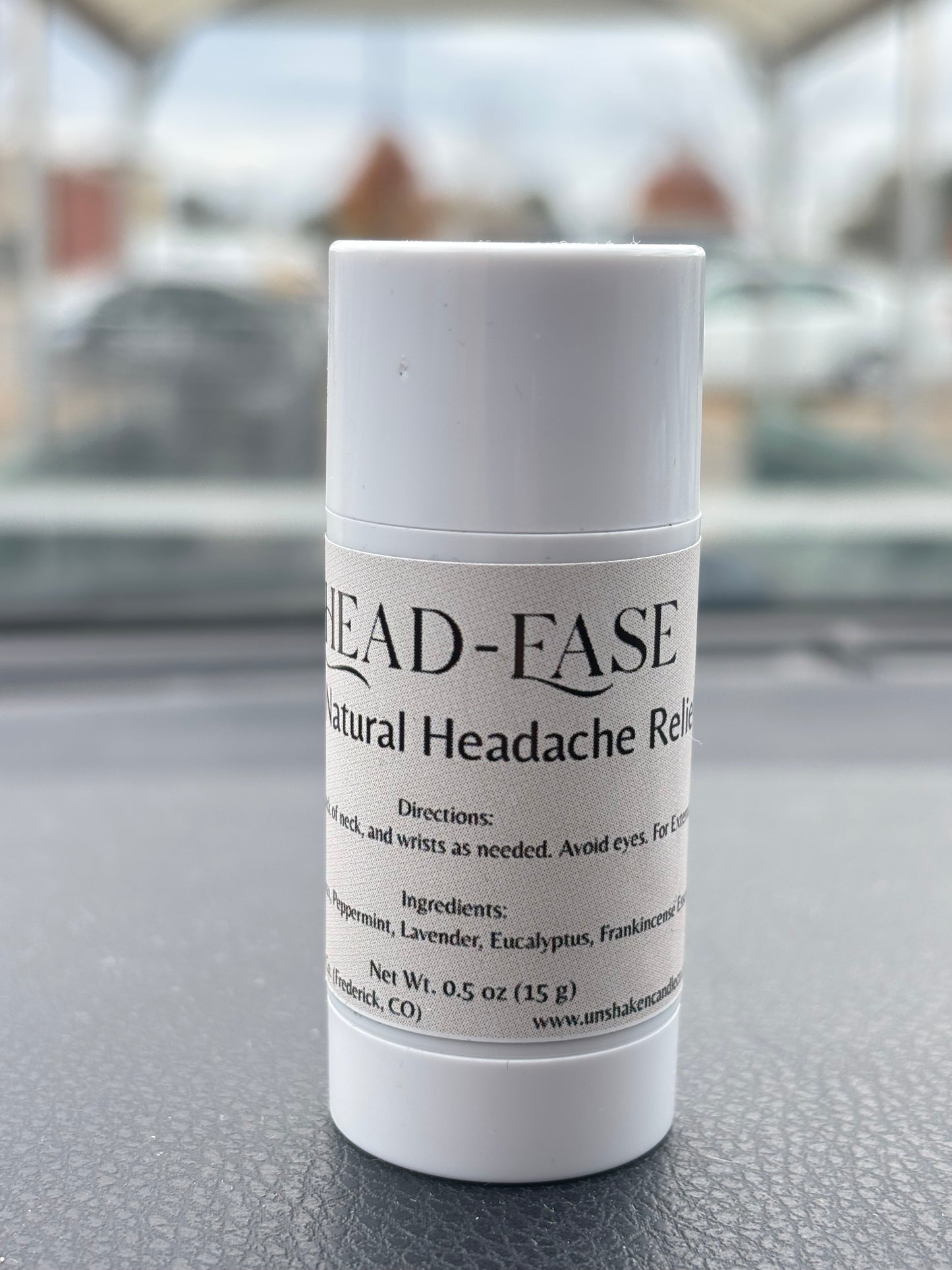 Headache Relief Balm Stick – Natural Essential Oil Roll On with Peppermint, Lavender, Frankincense & Eucalyptus | Soothing Aromatherapy Tension Stick