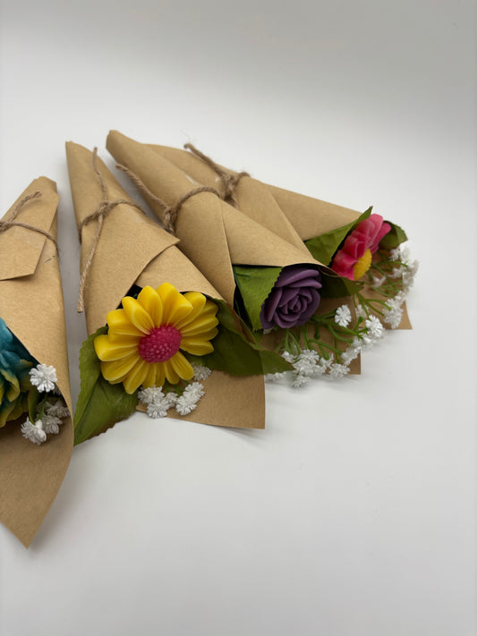 Single Flower Wax Melt – Buy 3 get 1 Free- Handcrafted Soy Wax with Personalized Tag
