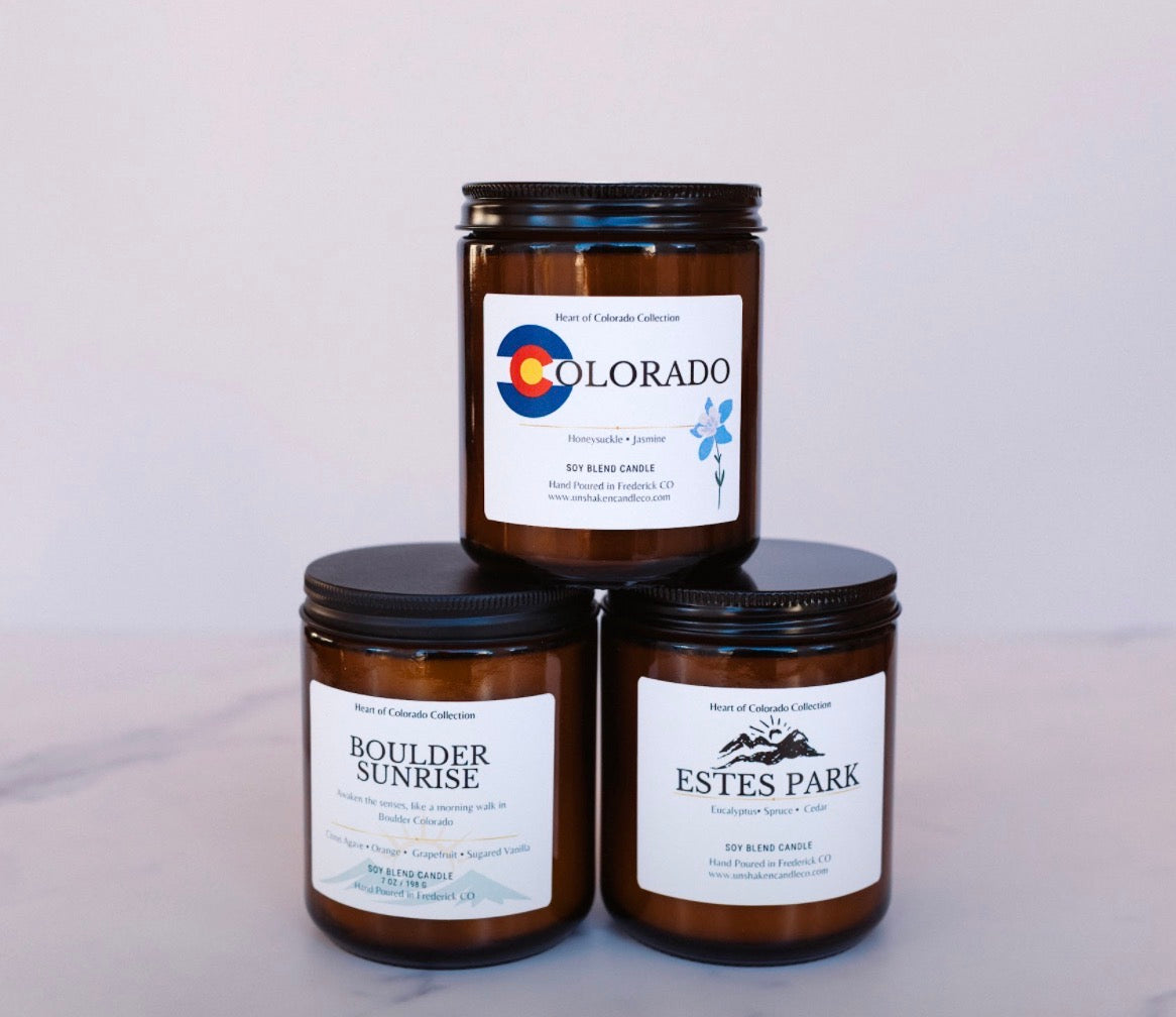 Colorado Soy Candle | Honeysuckle & Jasmine | 7 oz
