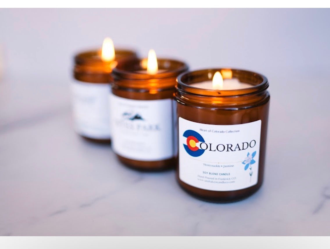 Colorado Soy Candle | Honeysuckle & Jasmine | 7 oz