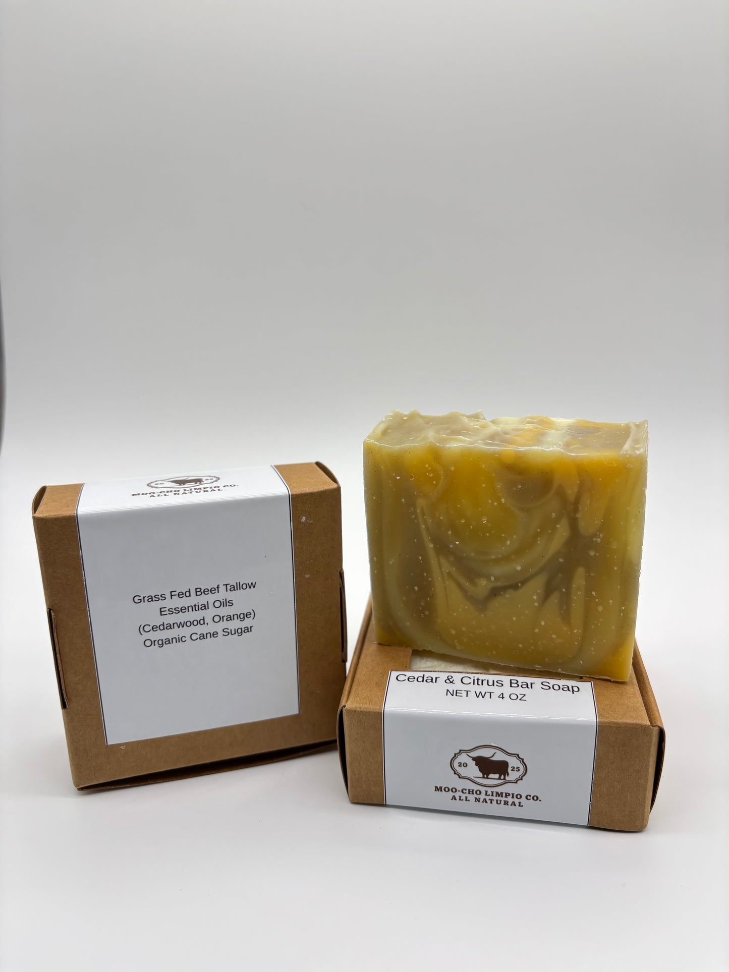 Cedar & Citrus Soap – Natural Tallow Bar with Cedarwood & Orange