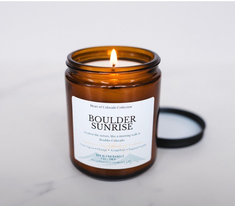 Boulder Sunrise Candle | Citrus Agave | Colorado Soy Candle