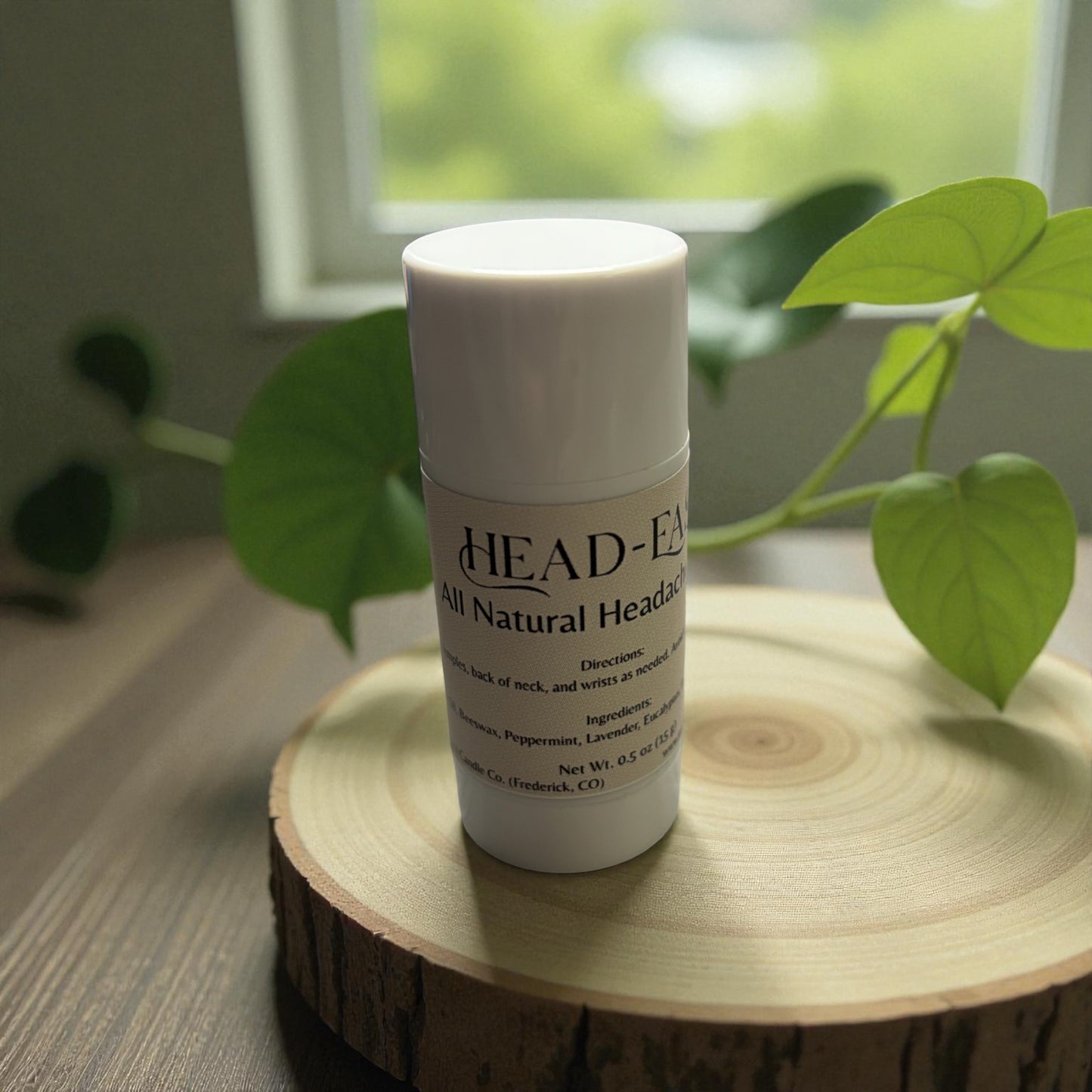 Headache Relief Balm Stick – Natural Essential Oil Roll On with Peppermint, Lavender, Frankincense & Eucalyptus | Soothing Aromatherapy Tension Stick