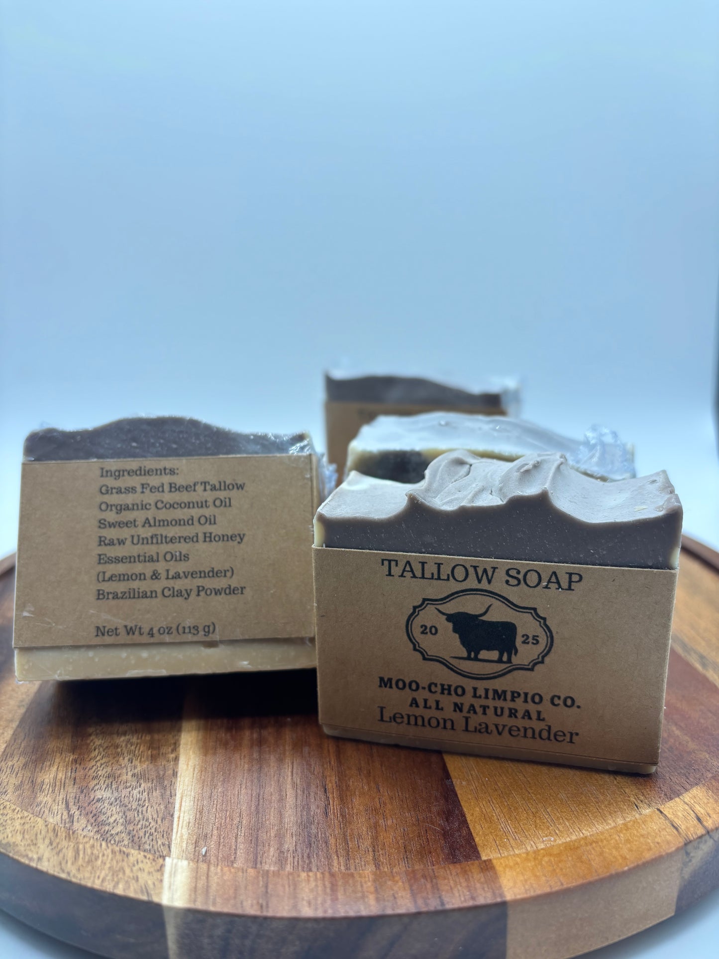 Lemon Lavender | Handmade Grass-Fed Beef Tallow Soap | Moisturizing & Nourishing Skincare-All-Natural Tallow Soap