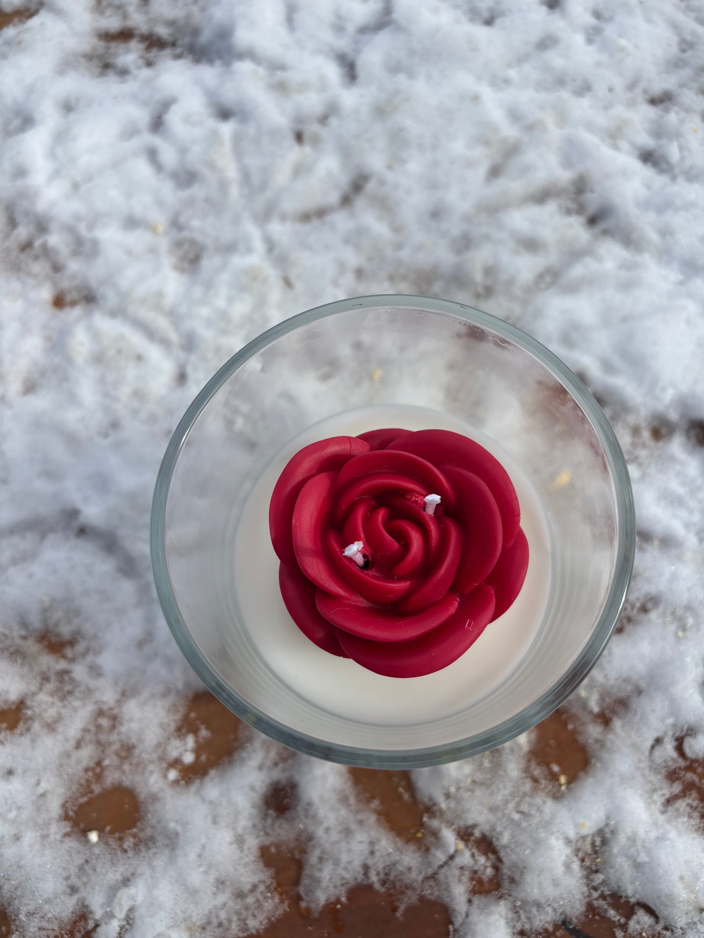 Bohemian Rose Candle – Floral Rose Scent | Soy & Beeswax Blend | Handmade Decorative Flower Candle | 7 oz