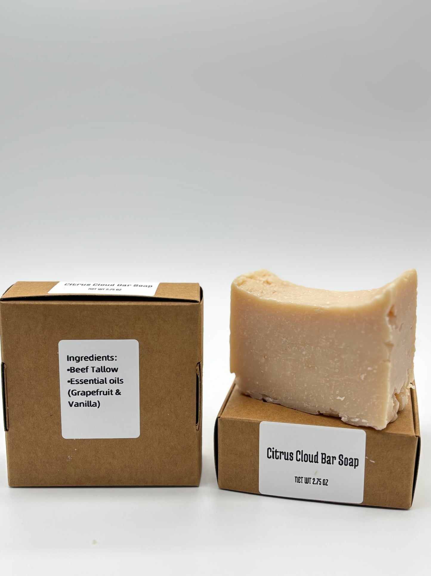 Jim’s Perfectly Imperfect Citrus Cloud Tallow Soap — Grapefruit & Vanilla