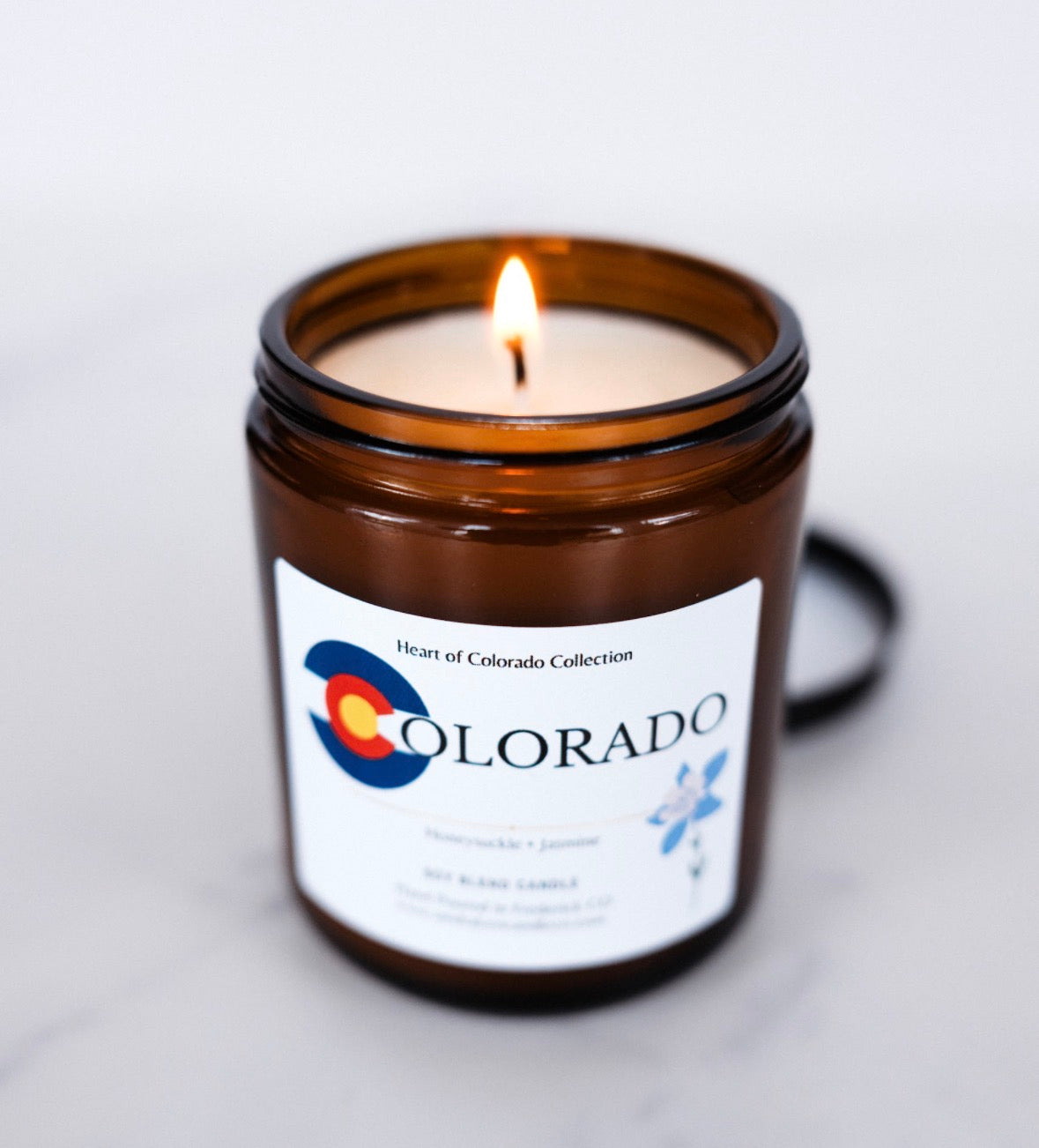 Colorado Soy Candle | Honeysuckle & Jasmine | 7 oz