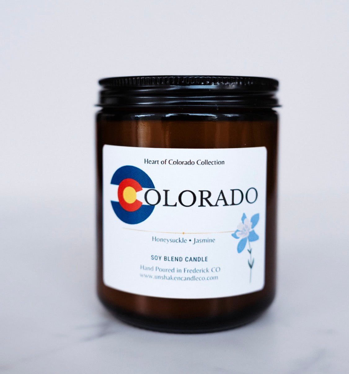 Colorado Soy Candle | Honeysuckle & Jasmine | 7 oz