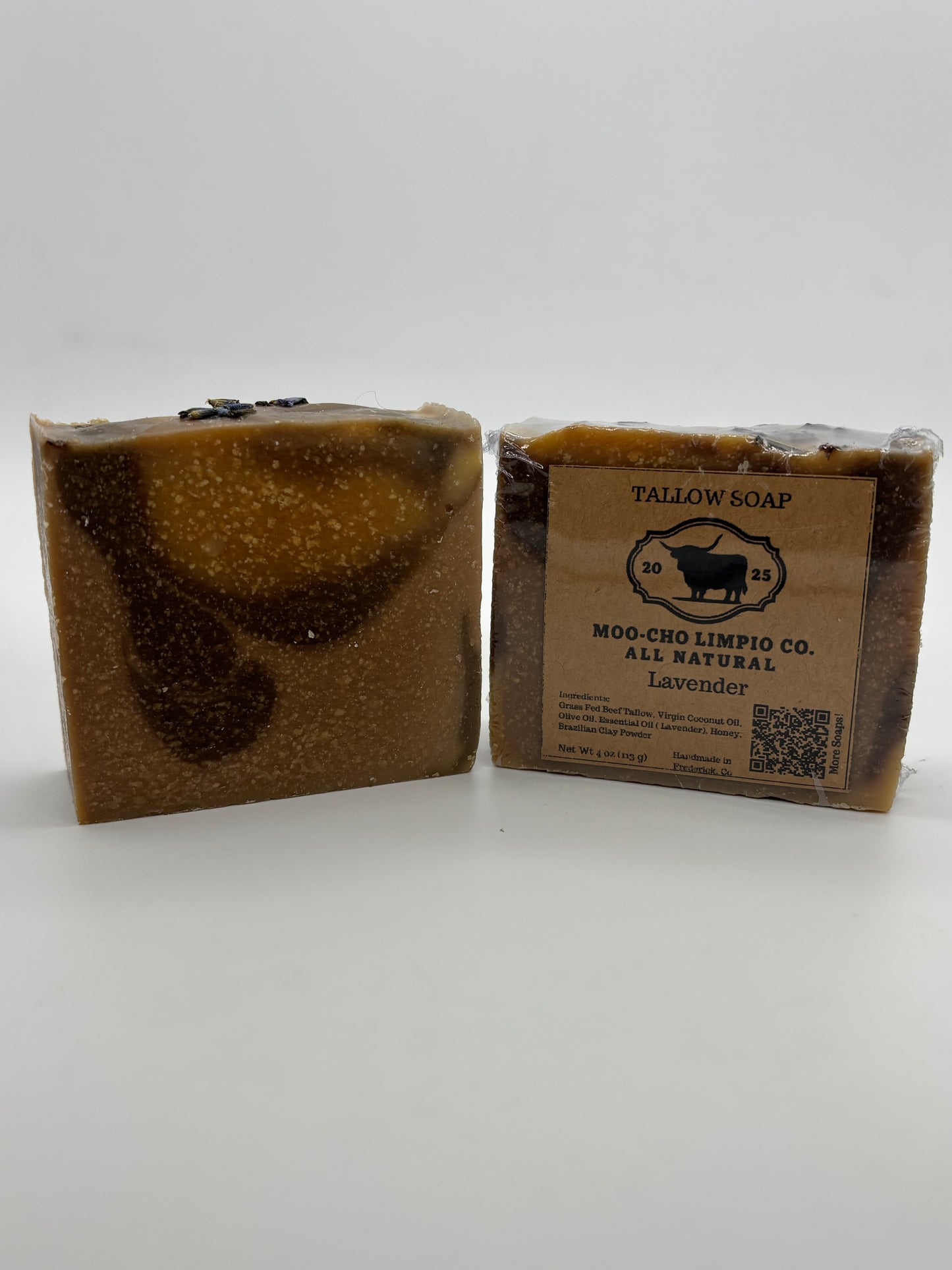 Lavender Tallow Soap – All Natural | Handmade Moisturizing Bar by Moo-Cho Limpio Co.