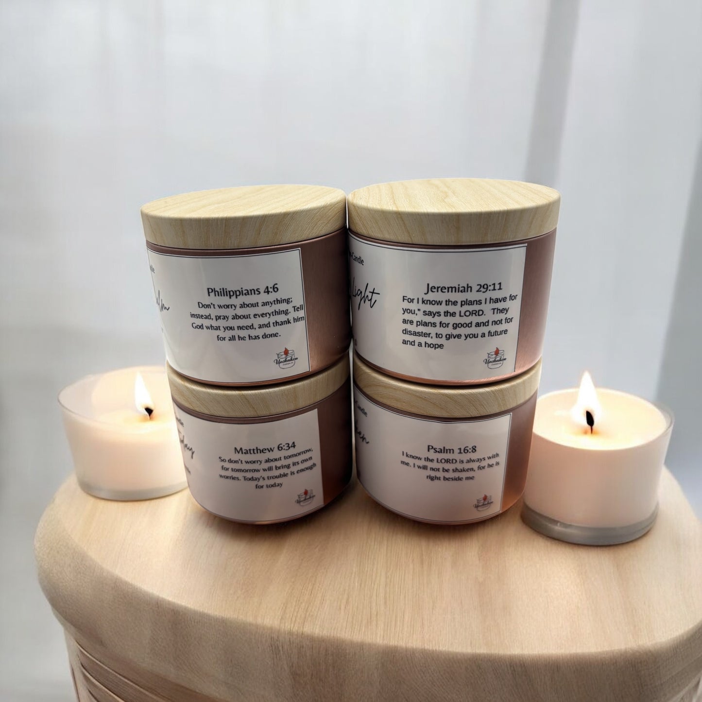 Massage Oil Candle — Faith Based-Bible Verse