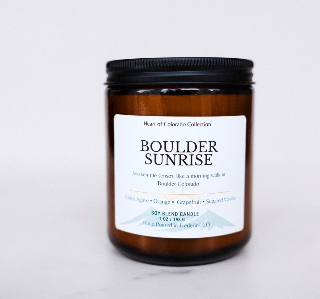 Boulder Sunrise Candle | Citrus Agave | Colorado Soy Candle