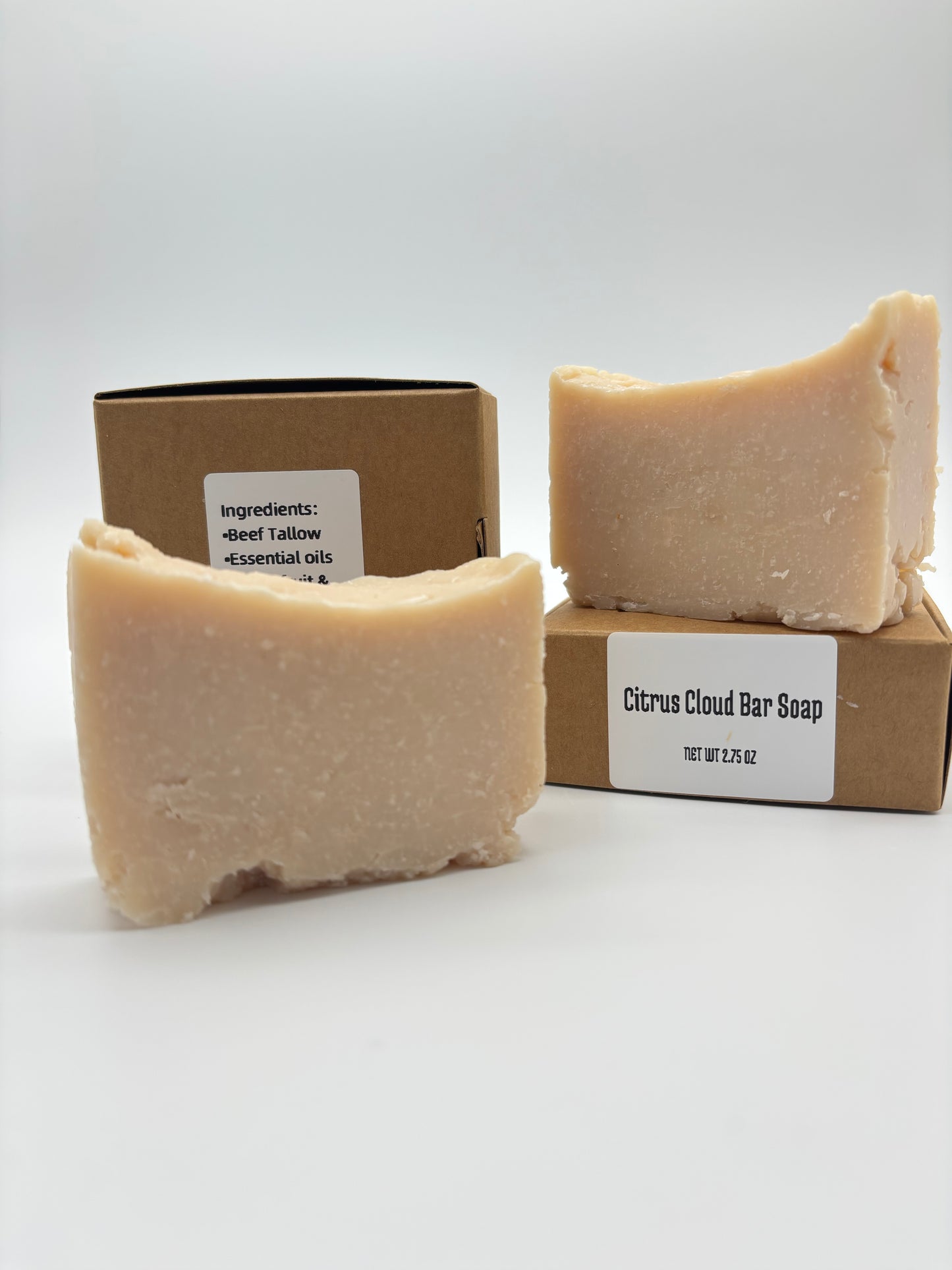 Jim’s Perfectly Imperfect Citrus Cloud Tallow Soap — Grapefruit & Vanilla