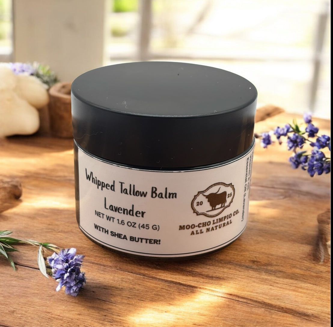 Whipped Tallow Balm | All-Natural Moisturizer with Grass-Fed Tallow, Shea Butter & Essential Oils