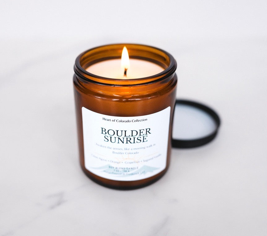 Boulder Sunrise Candle | Citrus Agave | Colorado Soy Candle