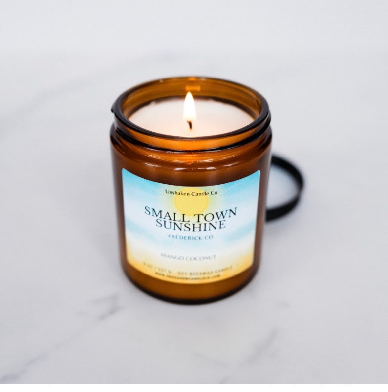 Small Town Sunshine Candle | Mango & Coconut | Colorado Soy Blend Candle