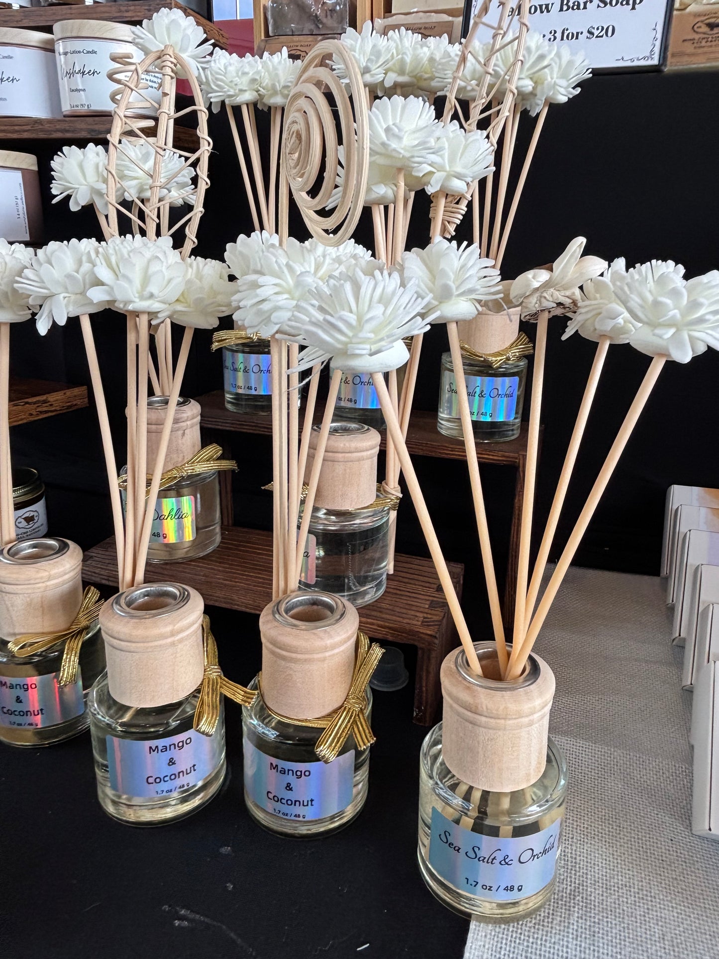 Desktop Reed Diffuser | Long-Lasting Home & Office Fragrance | Minimalist Glass Bottle