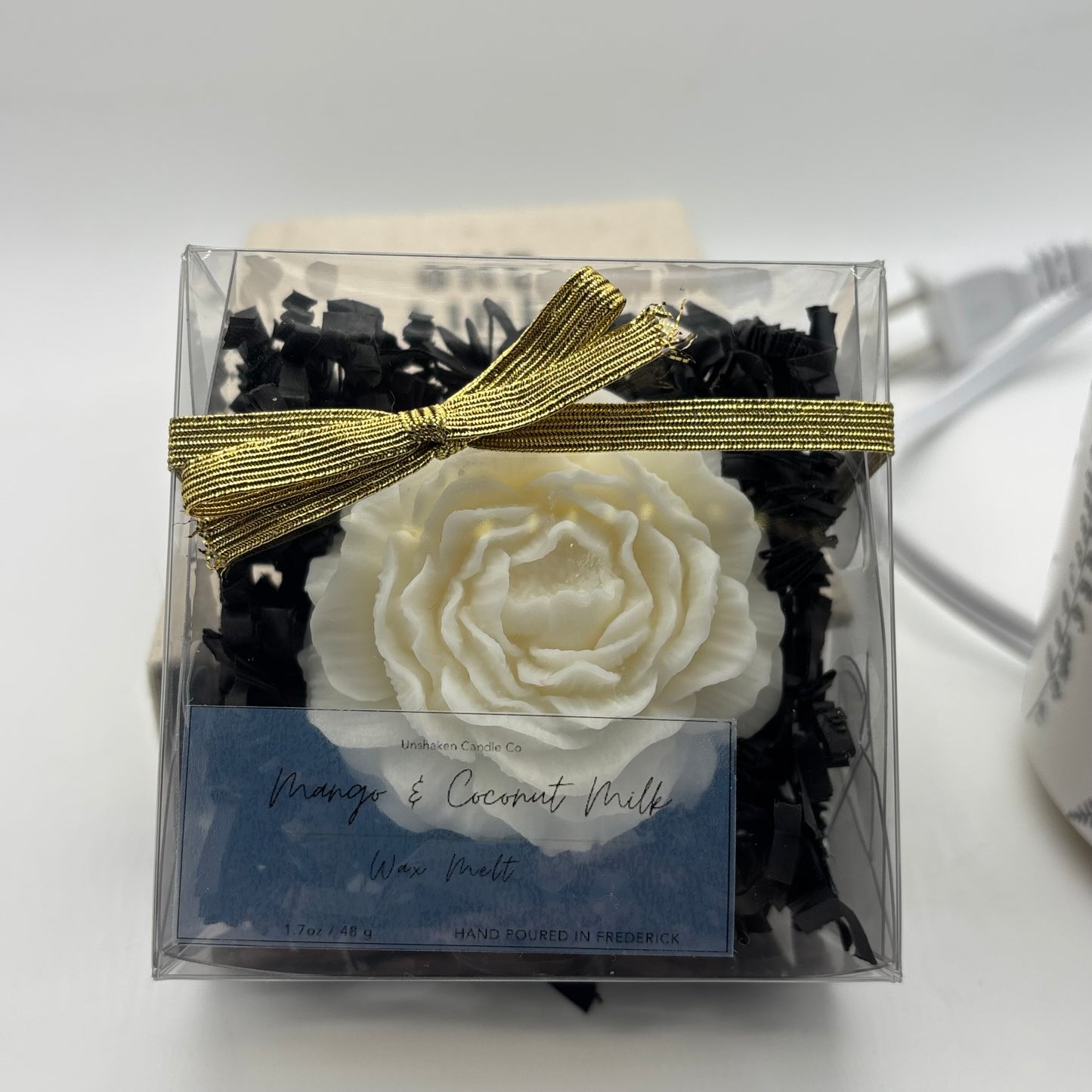 Peony Wax Melt Gift Box | Hand-Poured Soy Wax Flower | Floral Wax Melt Gift |