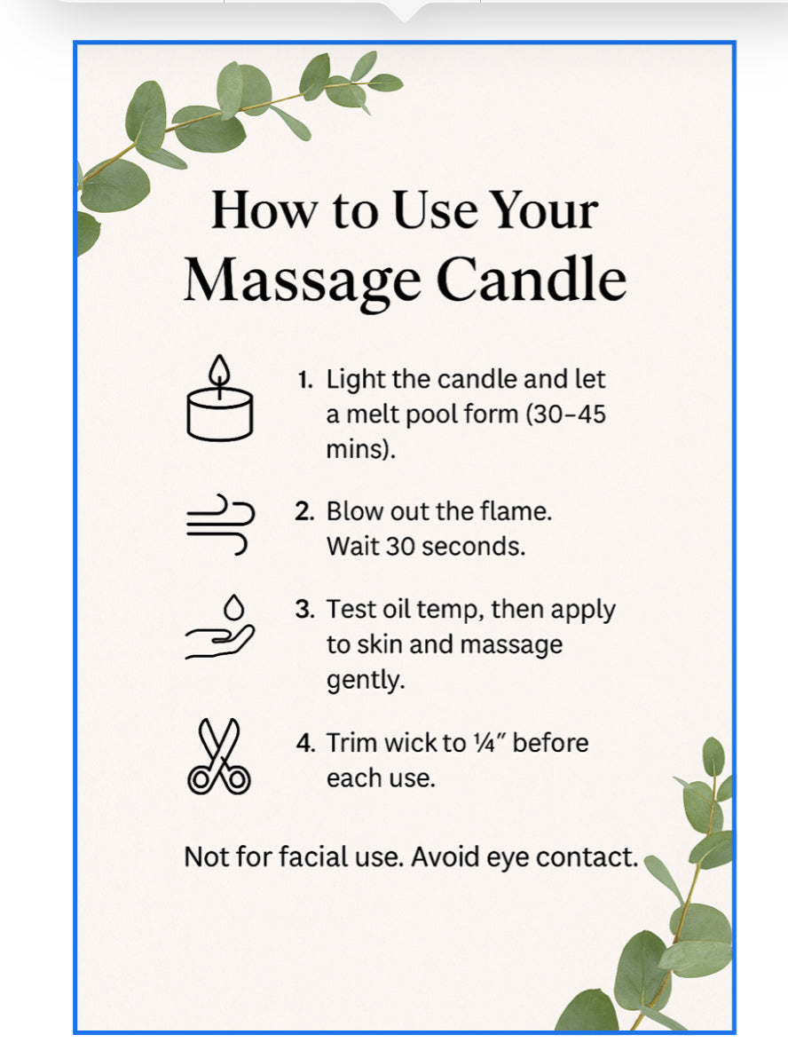 Massage Oil Candle — Faith Based-Bible Verse