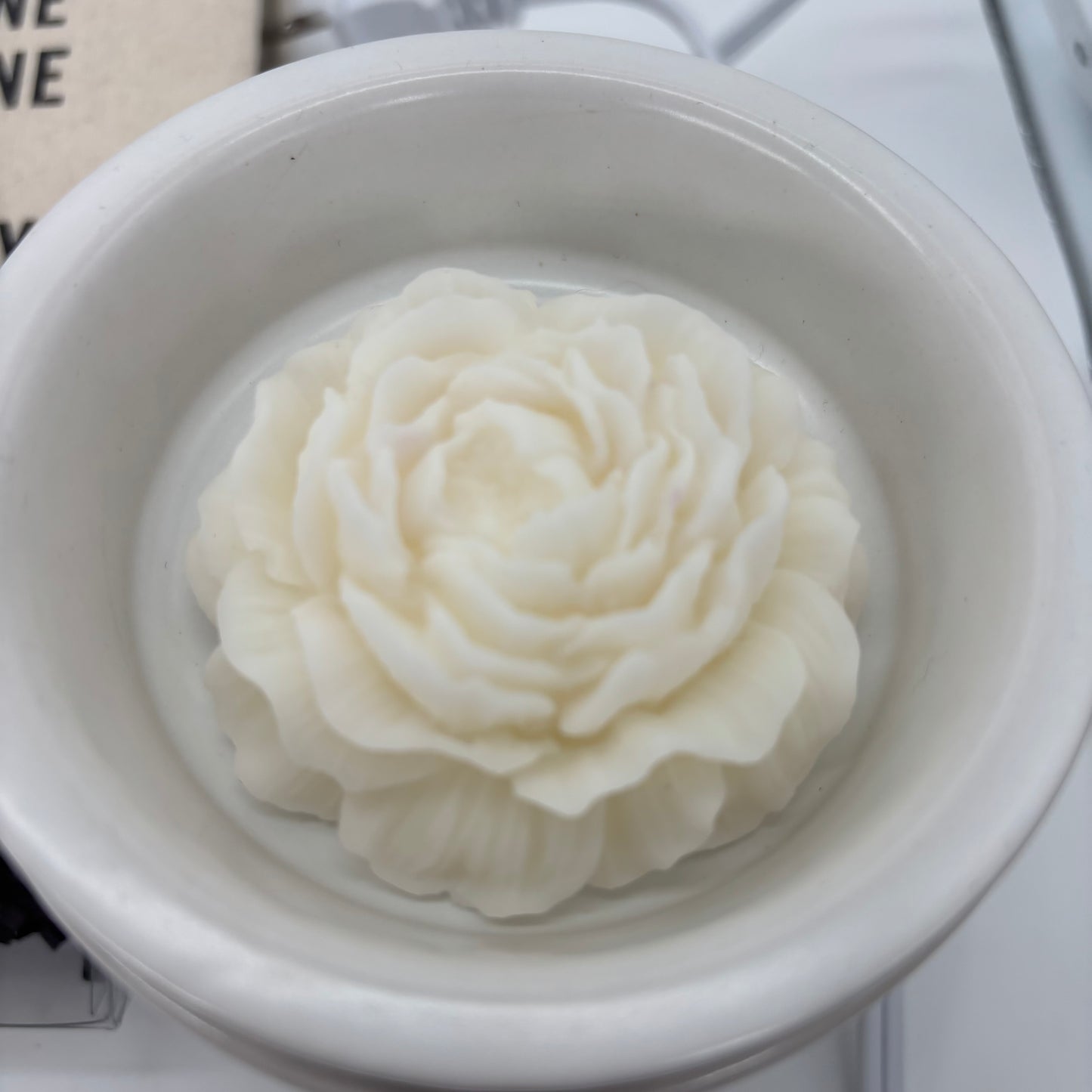 Peony Wax Melt Gift Box | Hand-Poured Soy Wax Flower | Floral Wax Melt Gift |