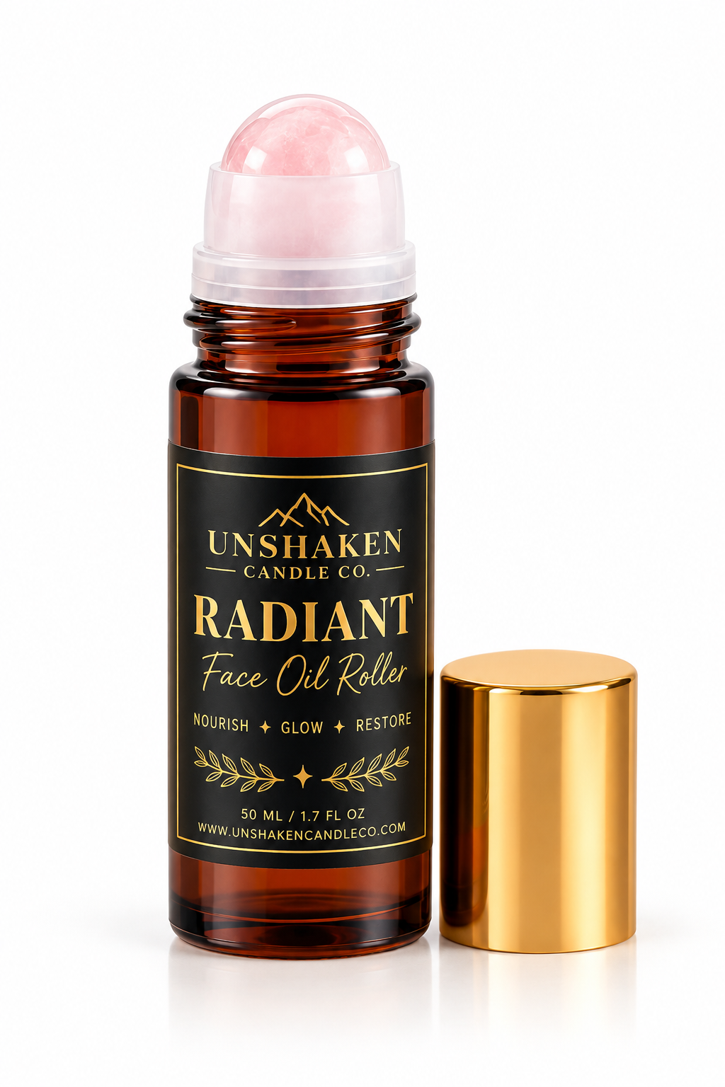 Rose Quartz Facial Oil | Radiant Face Oil with Castor,  Rosehip & Jojoba