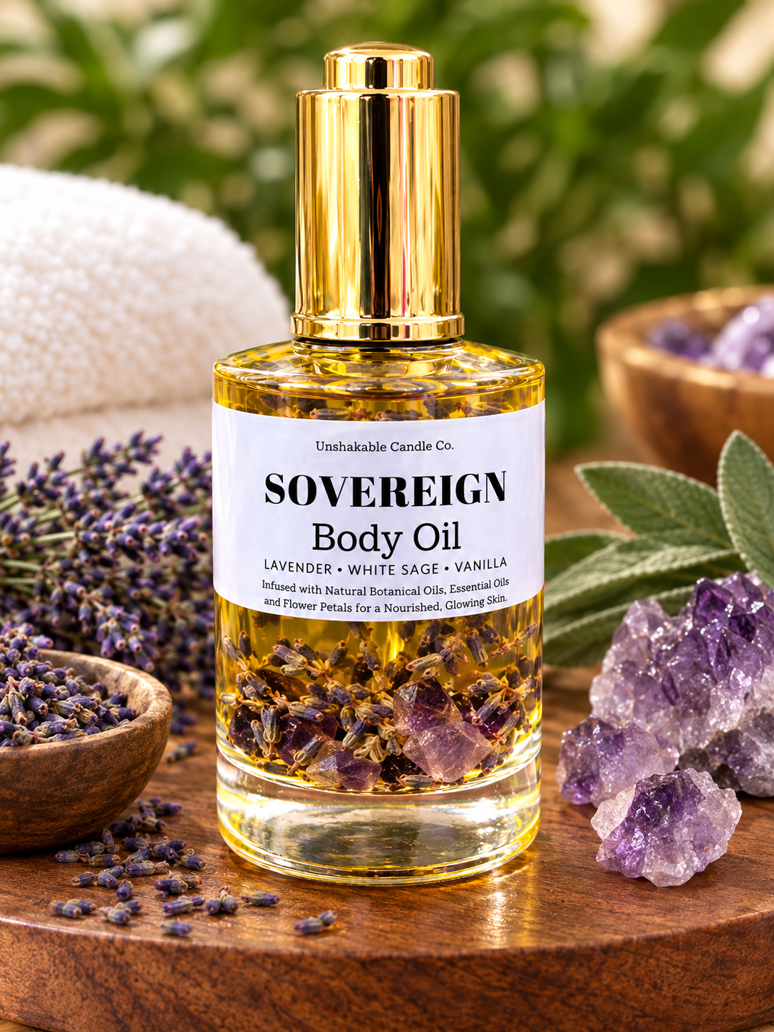 Crystal-Infused Body Oils | Goddess • Empress • Sovereign