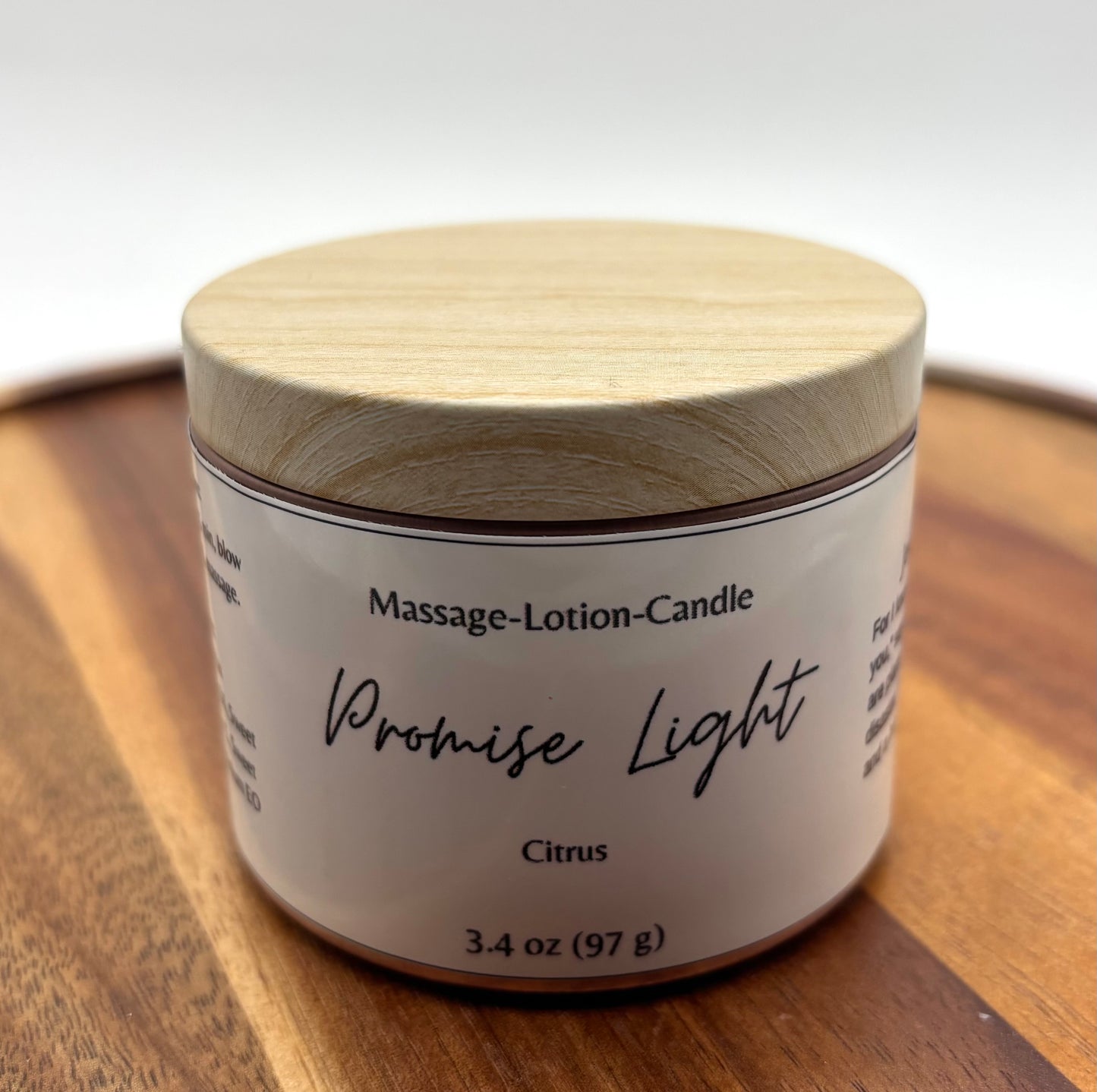 Massage Oil Candle — Faith Based-Bible Verse