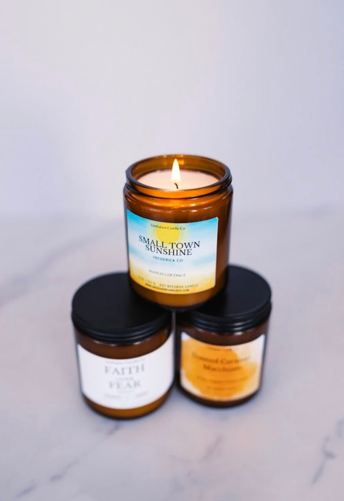 Small Town Sunshine Candle | Mango & Coconut | Colorado Soy Blend Candle