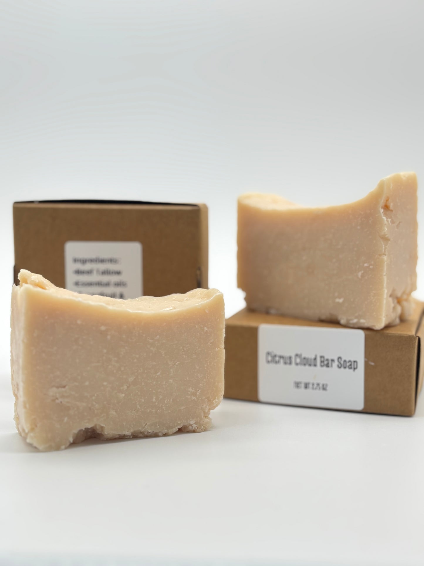 Jim’s Perfectly Imperfect Citrus Cloud Tallow Soap — Grapefruit & Vanilla