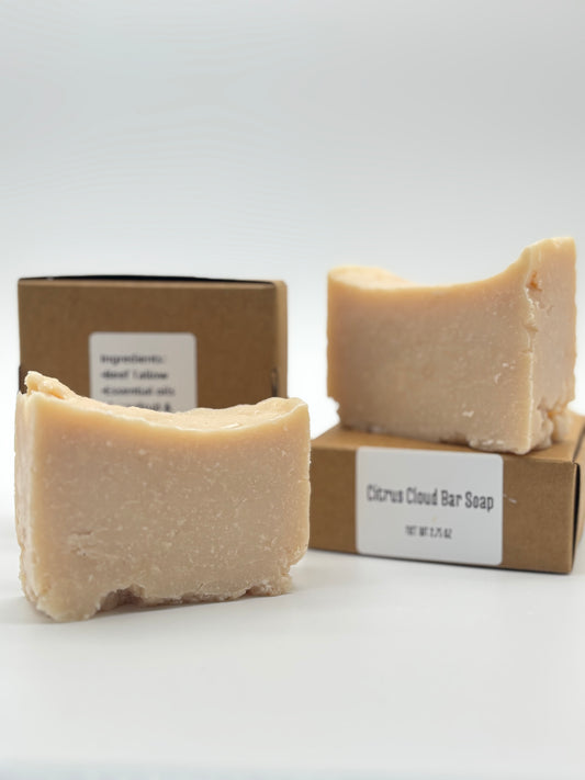 Jim’s Perfectly Imperfect Citrus Cloud Tallow Soap — Grapefruit & Vanilla
