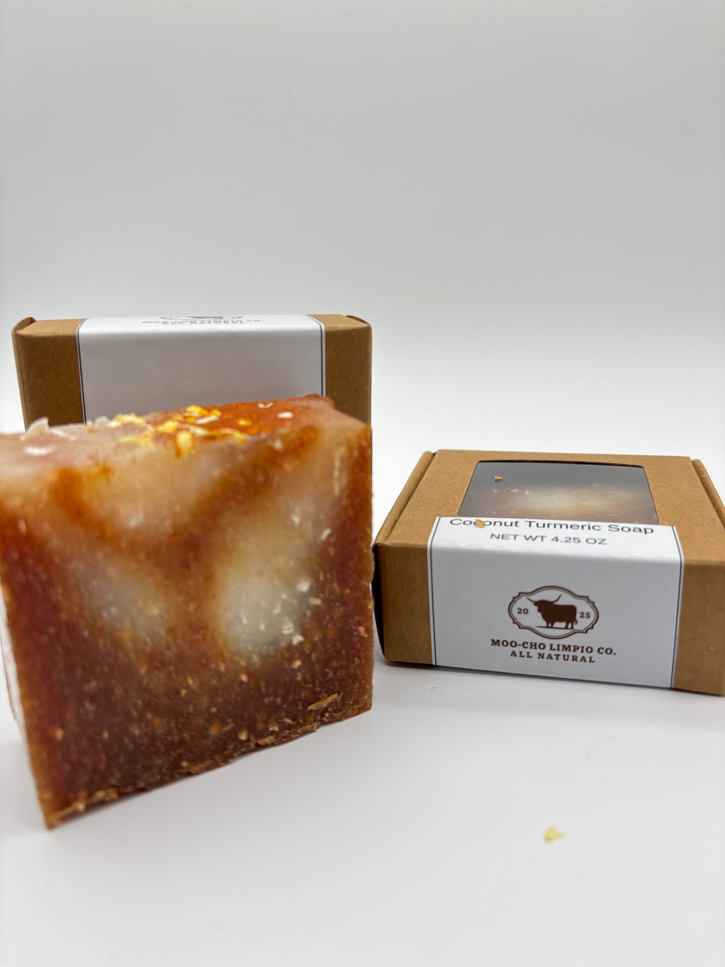 Coconut Turmeric Soap – All-Natural Tallow Soap with Organic Ingredients | 4.25 oz Bar by Moo-Cho Limpio Co.