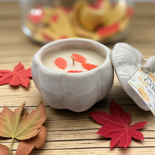 Pumpkin Caramel Crunch Candle – 5.3 oz Pumpkin-Shaped Jar