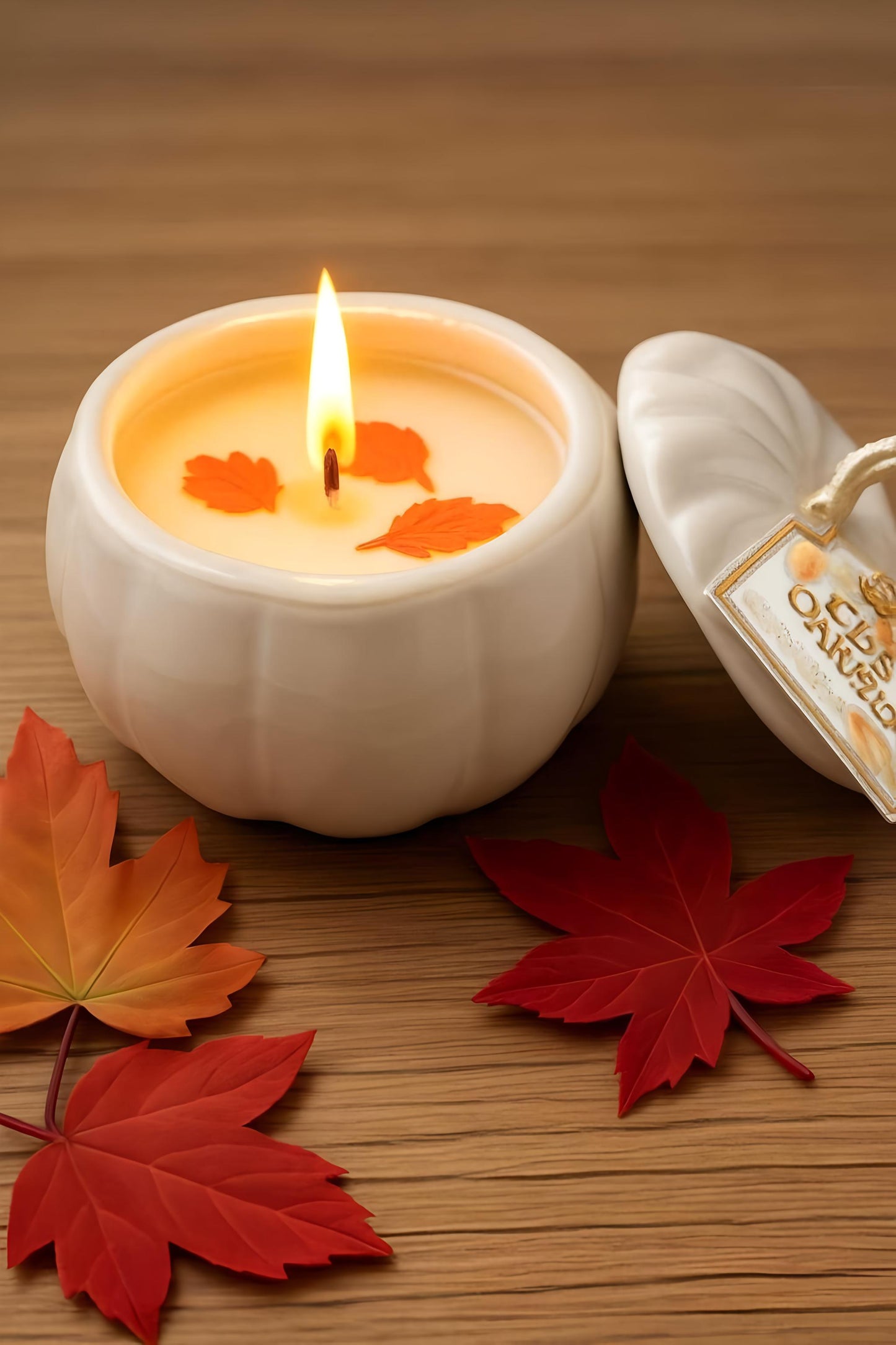 Pumpkin Caramel Crunch Candle – 5.3 oz Pumpkin-Shaped Jar