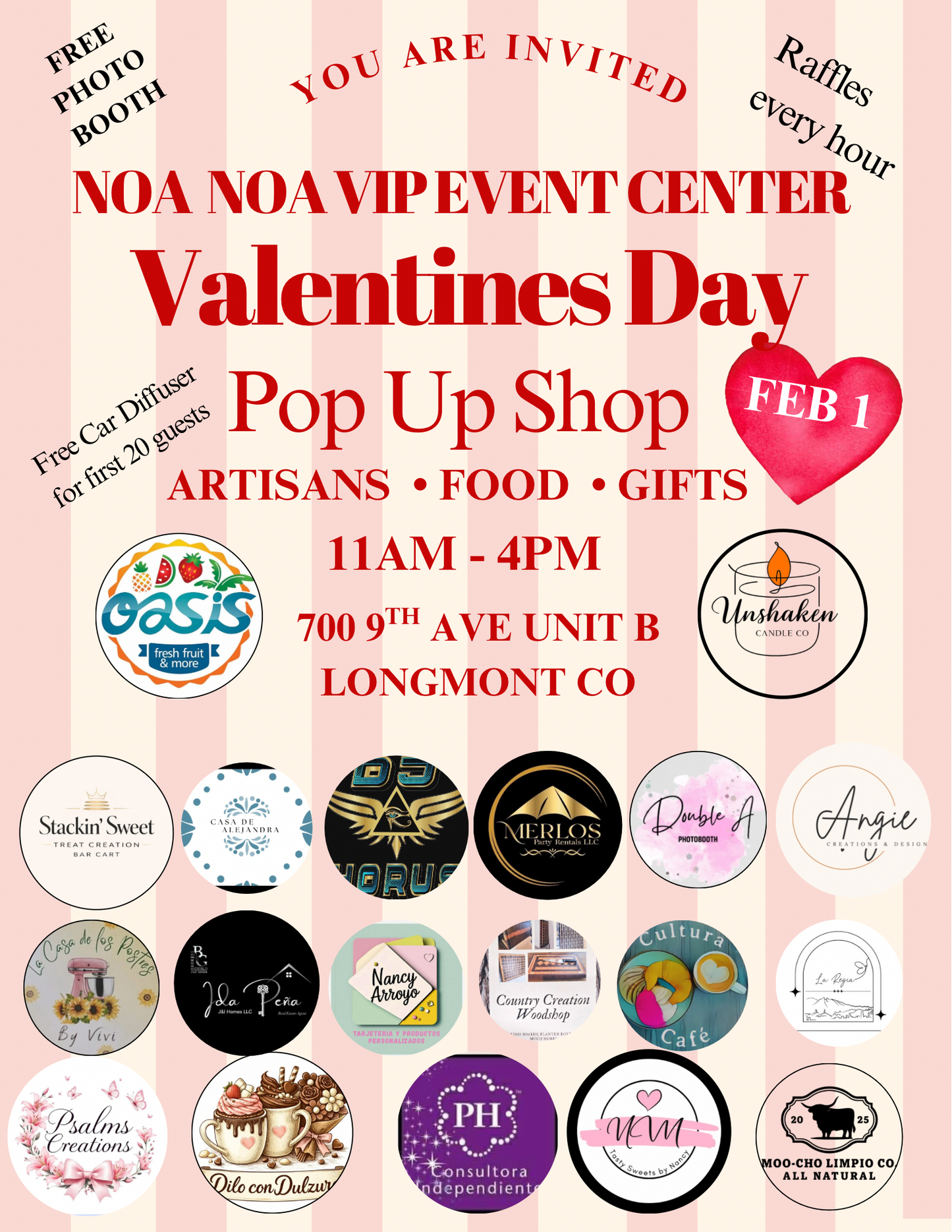 Vendor- Valentines Pop-Up Shop February 1, 2026