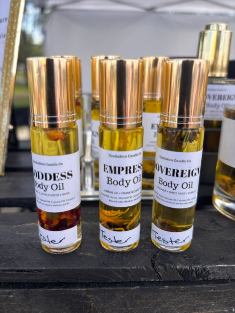 Crystal-Infused Body Oils | Goddess • Empress • Sovereign