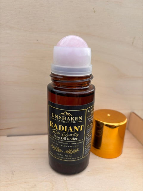 Rose Quartz Facial Oil | Radiant Face Oil with Castor,  Rosehip & Jojoba