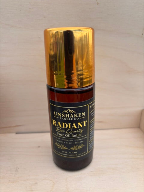 Rose Quartz Facial Oil | Radiant Face Oil with Castor,  Rosehip & Jojoba